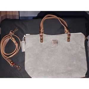 Red House Waxed Canvas Crossbody Bag